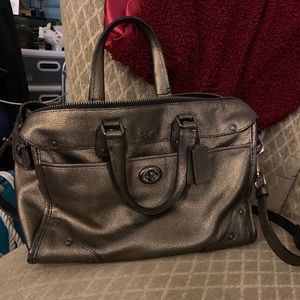 Authentic Coach Dark Gold handbag